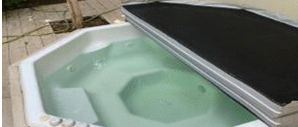 Spa Covers Gauteng 13 7 Seater Octagon Riptech Canvas Jacuzzi Cover Open
